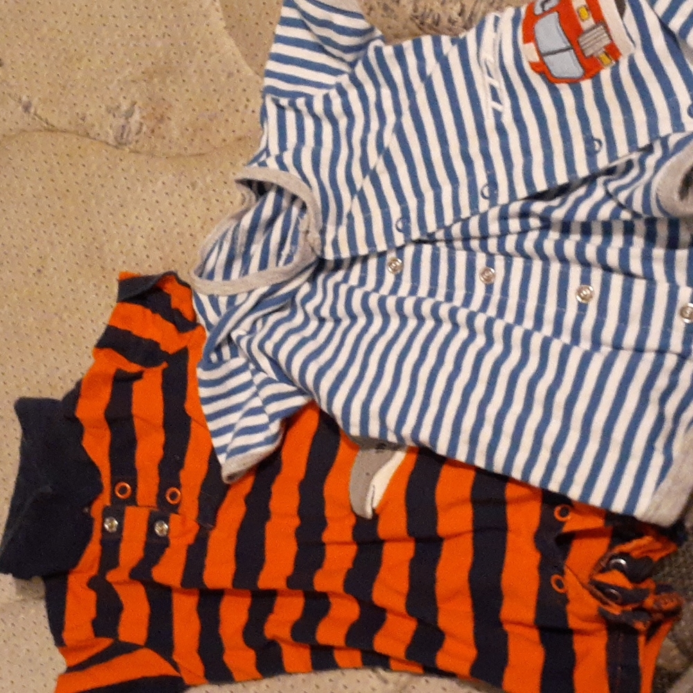 2pc boys 0-3months short pajamas